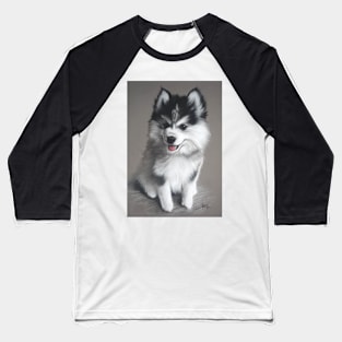 Cute Baby Husky Baseball T-Shirt